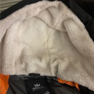 Orolay Women's Black and Cream Puffer Jacket